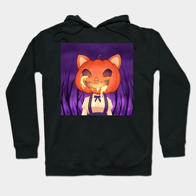 pumpkin cat Hoodie by Sophiesans